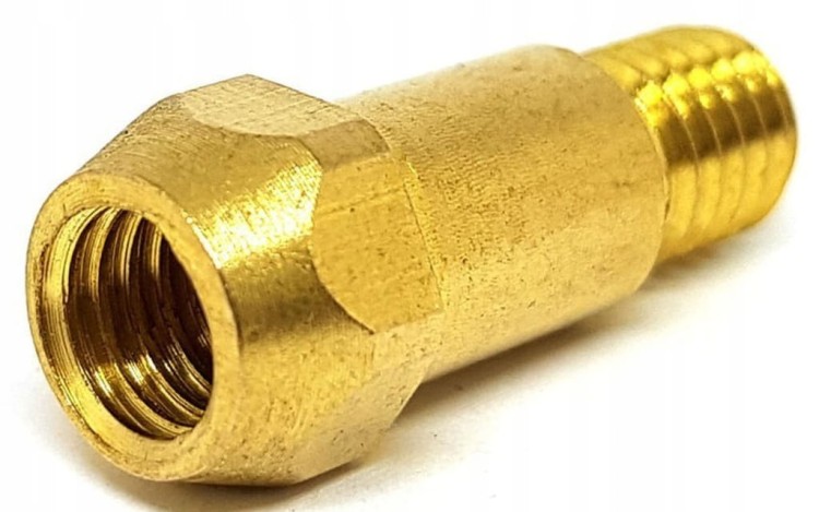 Łącznik prądowy – 28 mm – M8/M8 – do MB36 TW36 MB401 MB501 (typ Binzel)